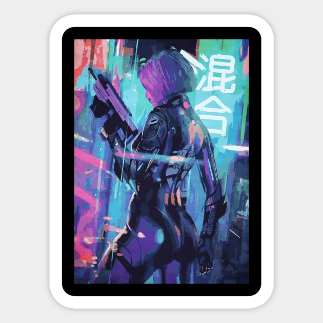 Cyberpunk Sticker by Durro